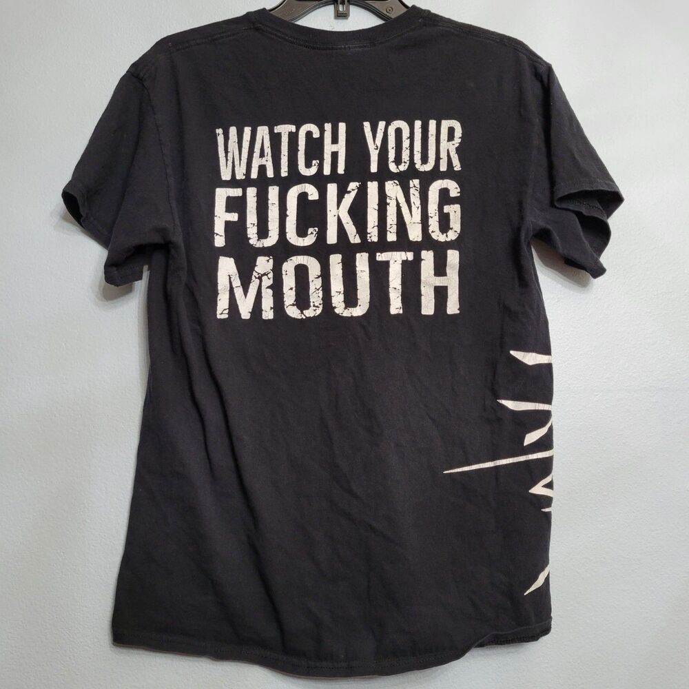 Axiom T-Shirt Watch Your F*cking Mouth Edgy Graphic Band Shirt Metal Jax Med